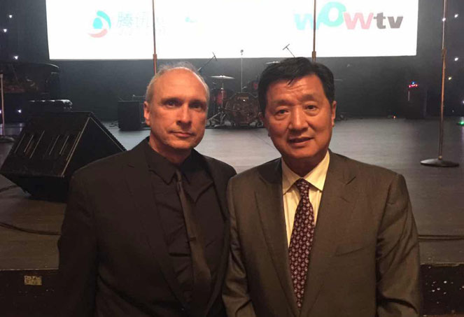 Christopher Lane of Toronto Film School and Zhang Huijun, the President of Beijing Film Academy