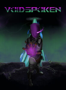 VoidSpoken poster featuring the game's main character