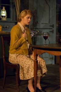 Kearsten Johansson in the play "Strictly Murder".